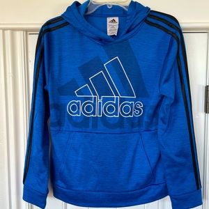 Adidas - Boys Blue Hoodie - L (14/16)